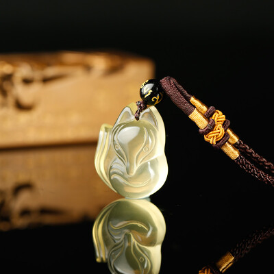 

Ciyuan Court Yellow Crystal Fox Pendant