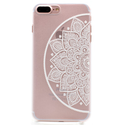 

Flower of semicircle Pattern Soft Thin TPU Rubber Silicone Gel Case Cover for IPHONE 7 Plus