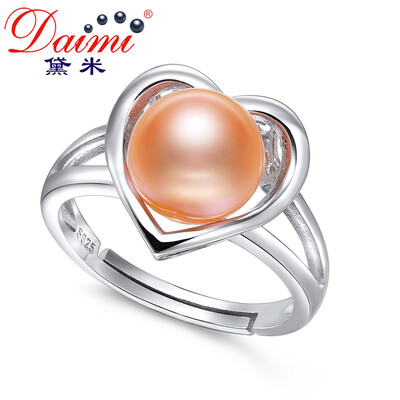 

Demi Jewelery Aphrodish Full Bead Light Pink Freshwater Pearl Ring S925 Silver 8-9mm