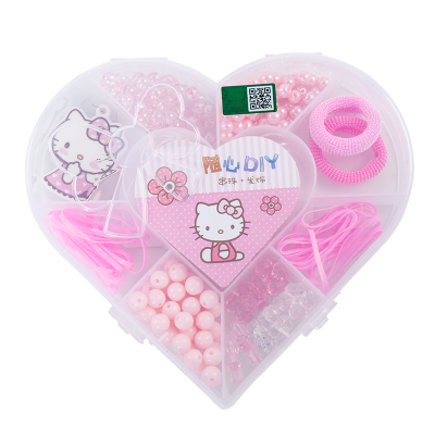 

HELLO KITTY Hello Kitty Children's Ornaments Dream Beads Handmade Beads DIY Beads Girls Handmade Jewelry SKCF1003 Pink