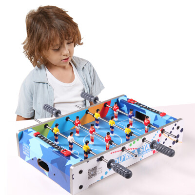 

Crown toys (HUANGGUAN) children's 4-ball table football blue colorful football machine wooden children's toys gifts 255A