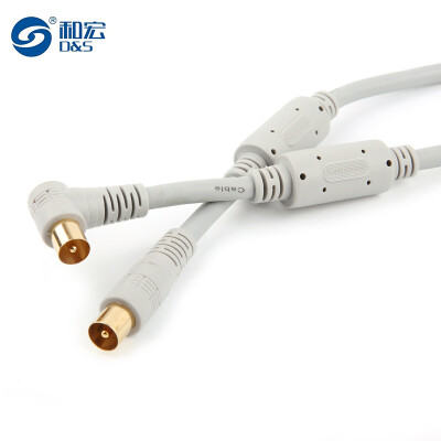 

And macro (D & ) HLVN001 digital high-definition widescreen cable TV copper wire 24K gold-plated plug line RF line digital telephone line HD interface line 3 meters white