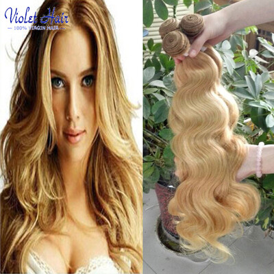 

Violet hair wet and wavy 27# hair honey brown color virgin body wave 3 bundle deals 10-30 inch hair accessions body hair 300g
