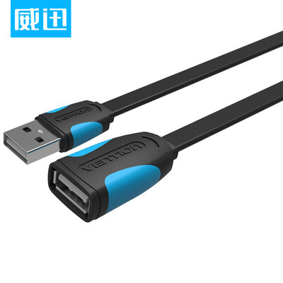 

Weining (VENTION) USB2.0 удлинитель данных для мужчин и женщин AM / AF компьютер U диск мыши клавиатура удлинительный кабель 1 метр черный VAS-A10-B100