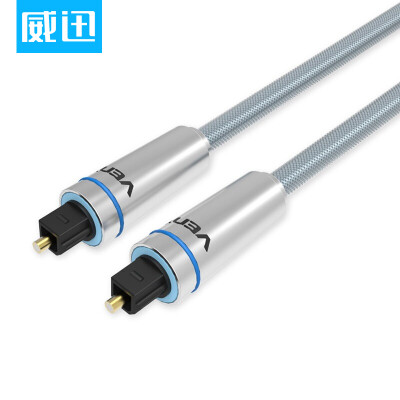 

VBA VAB-F01-S100 digital optical fiber audio cable fiber optic cable DVD high-definition blue light amplifier amplifier side of the other side of the mouth of ice blue 1 meter