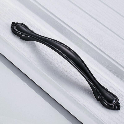 

Cabe Cobbe European wardrobe door drawer cabinet door handle LS71 black 128 pitch single only