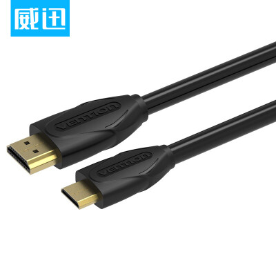 

Weining (VENTION) Мини-видеокамера с кабелем HDMI с плоским экраном версии 1.4 hdmi для мини-HD-кабеля черного цвета 2 метра VAA-D02-B200