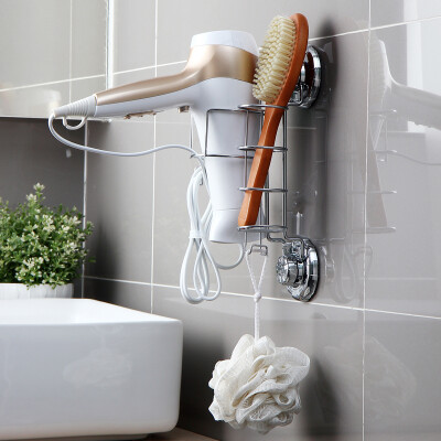 

Jingdong Supermarket Ou Runzhe double sucker large capacity hairdryer frame bathroom hair dryer rack