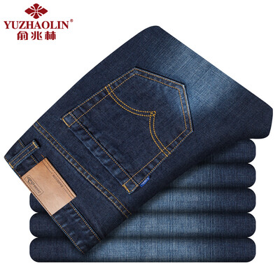 

Yu Zhaolin джинсы мужские комфортабельные дышащие мужские моды дикие ковбойские брюки YZL516K синий черный 30