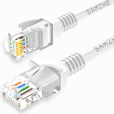 

Shanze (SAMZHE) CAT6 инженерный класс шесть кабель перемычки проводная витая медная 8 Gigabit RJ45 Категория 6 Сетевой кабель OFC ППТ-6400 белый 40 м