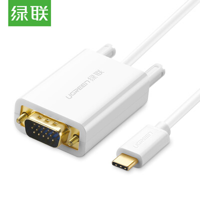

Зеленый (UGREEN) Кабель для преобразования типа от C до VGA Новый адаптер Apple MacBook поддерживает порт USB-C, подключенный к компьютеру, проекционный видеокабель 30842