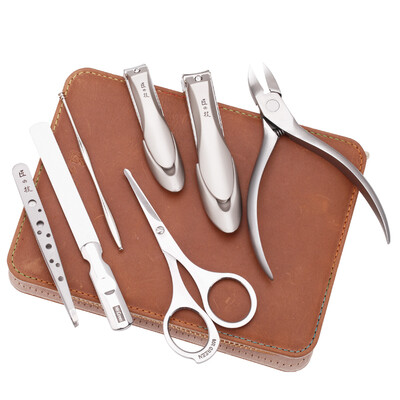 

Cargill (Mega) M-8002 Нержавеющая сталь Goufou Special Anti-splashing Nail Clamp Set Home Armor Nail Finger Nail File Nail Finger Knife Набор инструментов для педикюра для ногтей