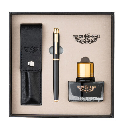 

Hero (HERO) 1801 men and women iridium gold pen / ink pen combination suit black and elegant