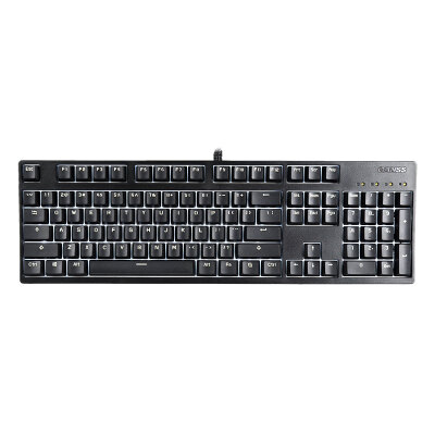 

GANSS GS 104 key mechanical keyboard black black axis white light (PBT version