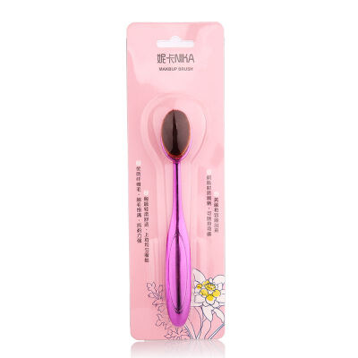 

Nicole NIKA long-handled toothbrush-type puffs professional make-up brush powder powder face facial multi-functional paint rose red NKS0018