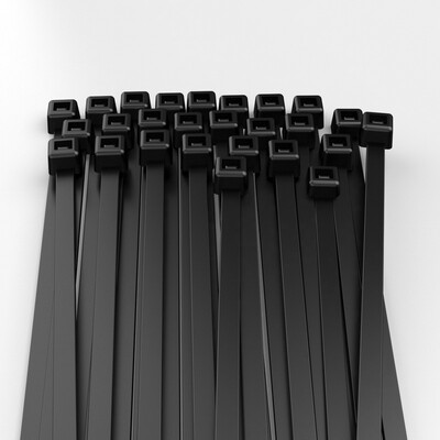 

Shanze SAMZHE 36 250mm ZD-18 professional self-locking nylon cable tie more tough tie harness tape multi-function strap tie bar tie with 100 pack black