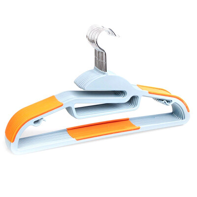 

Li Zi dry wet dual-use non-slip magic hanger 16 orange thin section of multi-functional plastic drying clothes