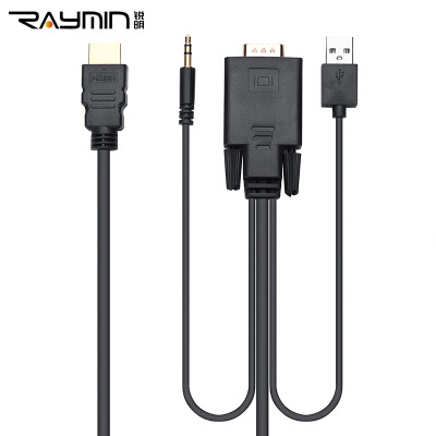 

Rui Ming LA252108 VGA-кабель HDMI HD-линия VGA-революция hdmi общий компьютер, подключенный к телевизору, адаптер конвертера 8 метров