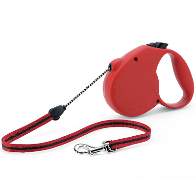 

German imports Fulai Xi flexi classic series of automatic telescopic dog traction rope dog rope dog chain  No. 5 meters 20kg red