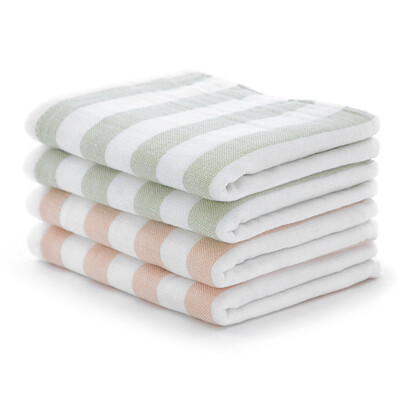 

Bamboo 100 towel home textile bamboo fiber childrens towel baby gauze bamboo charcoal small towel bamboo cotton double-sided striped two loaded 55g strip 2550cm