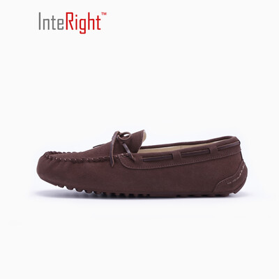 

INTERIGHT couple shoes casual shoes flat shoes driving shoes peas shoes brown 255 yards