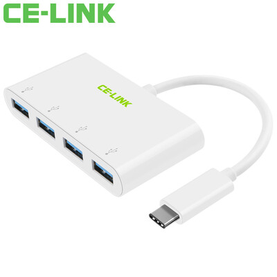 

CE-LINK 1310 Type-C to USB30 four-port hub splitter USB-C expansion interface with OTG function HUB multi-port transponder