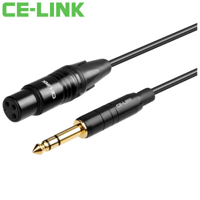 

CE-LINK 2829 DC6.5 3-контактный XLR-удлинитель аудио передачи головки кабель / 3 м с мужской гнездовой XLR микрофон аудио линейный смеситель кабеля 6,35 микрофона