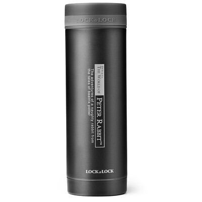 

Lock & lock Portable Mark Insulation Cup Rabbit Student Stainless Steel Braised Boat Cup 300ml LHC561-PR Black