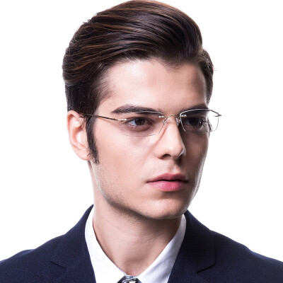 

Love LianSan reading glasses men&women general models fashion box frameless high-definition resin old light glasses 8085 400 degrees gold