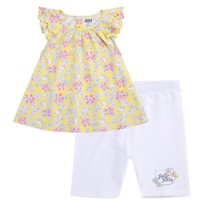 

Hello Kitty Kids Girl Knit Vest Set KA722CA17YM212 Yellow Bottom Flower
