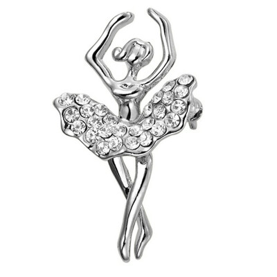 

Yoursfs@ Trendy Ballet Shape Charms Brooch Pins Copper Alloy Never Faded High Quality Dancing Brooches Online Shopping