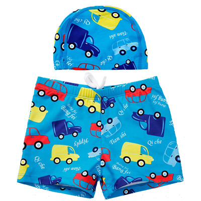 

Arctic cashmere baby baby baby swimsuit boy boy flat angle hot spring swimming trousers with cap dark blue XL