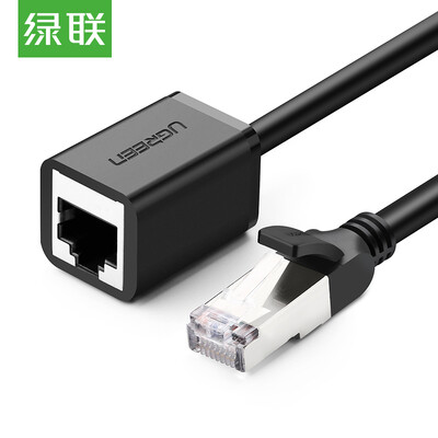 

Green Alliance (UGREEN) Category 6 cable six Cat6 eight core twisted pair cable Gigabit network cable computer network jumper finished cable 8 meters black 20163