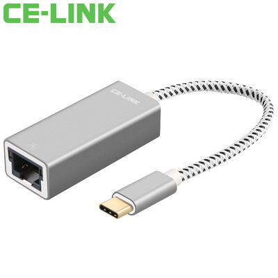 

CE-LINK 1678 Type-C to 100M network card cable network card USB3.1 USB-C to RJ45 converter Apple new Macbook interface external wired network card black