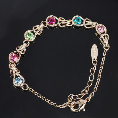

Yoursfs@ Trendy Crystal Love Heart Shape CZ Cubic Zirconia Rhinestone Bracelet for Girl Women Fashion Jewelry Wholesale Online