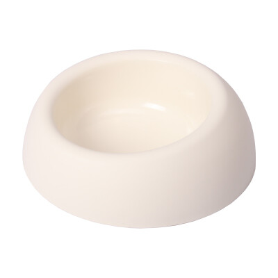 

Mika Flower Coil Bowl Small Slant Bowl Thicker Dog Bowl Pet Bowl PP Plastic Bowl Ivory White