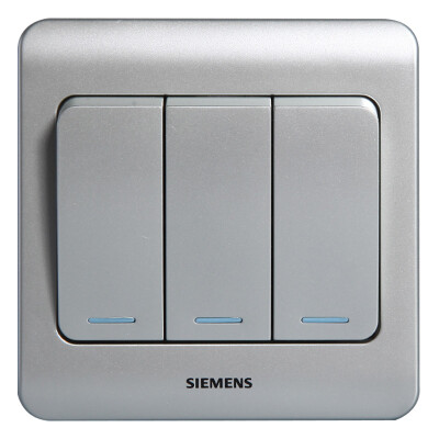 

Siemens (SIEMENS) 5TA01191CC122 three open dual control vision with fluorescent switch socket (color silver