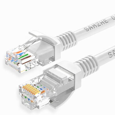 

Shanze (SAMZHE) CAT6 инженерный класс шесть кабеля перемычка витой медной 8 Gigabit RJ45 категории 6 сетевой кабель ОФК ППТ-6500 белый 50 м