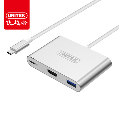 

Улучшенный человек (UNITEK) Y-3095 USB3.1 тип C трансфицировал концентратор Gigabit Ethernet 12 дюймов три USB3.0HUB MacBookUSB-С сплавом разветвитель