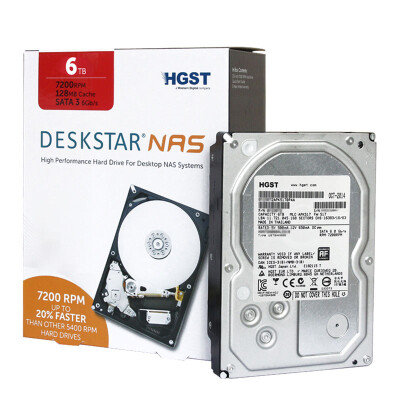 

Yuke (HGST) 6TB 7200 оборотов в минуту 128M SATA6Gb / с NAS-сетевой жесткий диск