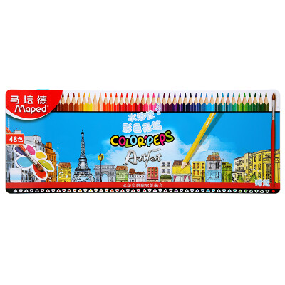 

Maped 48 - color water - soluble color pencil iron box loaded 836018