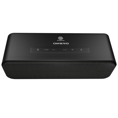 

Jingdong smart speaker] Onkyo (ONKYO) C100 ding dong intelligent voice interactive HIFI speaker Bluetooth WIFI sound reduction pure tone deep space black