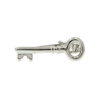 

Yoursfs@ Alloy Key Tie Clips for Men Platinum Plated Gentleman Accessories Business Tie Pin Christmas Gifts for Boyfriend