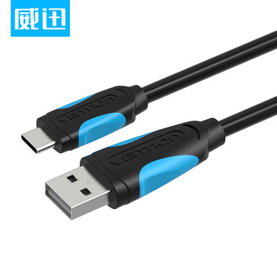 

Weining VENTION type-c data cable to USB20 Apple MacBook Nokia N1 flat millet 4c mobile phone charging line black 15 m VAS-A36-B150