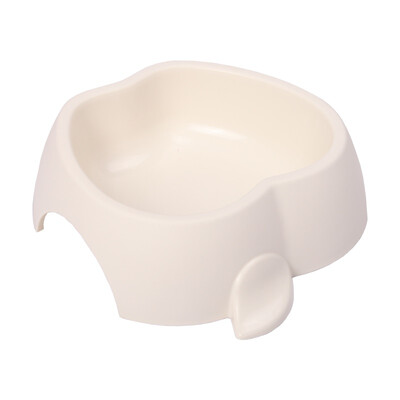

Mika Apple Bowl Large Apple Bowl Ivory Pet Supplies Anti Gnaw Dog Bowl Dog Pancake Plastic Cat Food Bowl