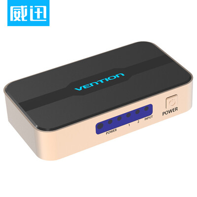 

Weining (VENTION) Разветвитель HDMI 1 в два в два из четырех четырех цифровых видеоразъемов 4K для видео сплиттеров с подключением к телевизору ACBG0