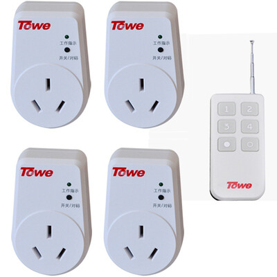 

With the (TOWE) WS161 / D-2 high-power wireless remote control socket 220V two-way intelligent switch plug 3500W through the wall