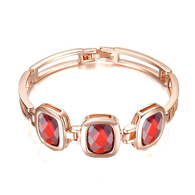 

Yoursfs Gold Plating Rhinestone Crystal Bracelets For Women Rose Gold Color Charms Mothers Day Bracelets Fashion Jewelry B085R4