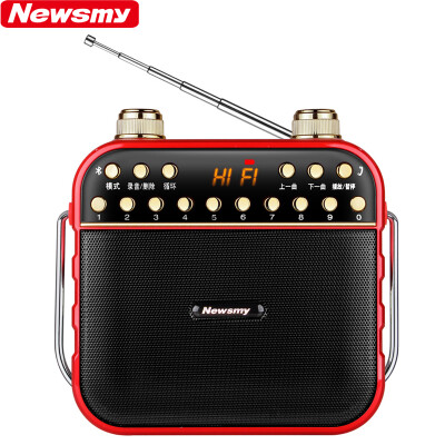 Newman Newsmy L67 Card Radio Audio Speaker Mp3 Player Subwoofer Square Dance Elderly Walkman Singing Machine Wireless Handsfree Call Bluetooth Sound Red Buy At The Price Of 29 55 In Joybuy Com