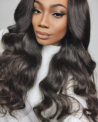 

Brazilian Virgin Hair U Part Human Hair Wigs For Black Women 130% Density 16-22 inch Free Shipping